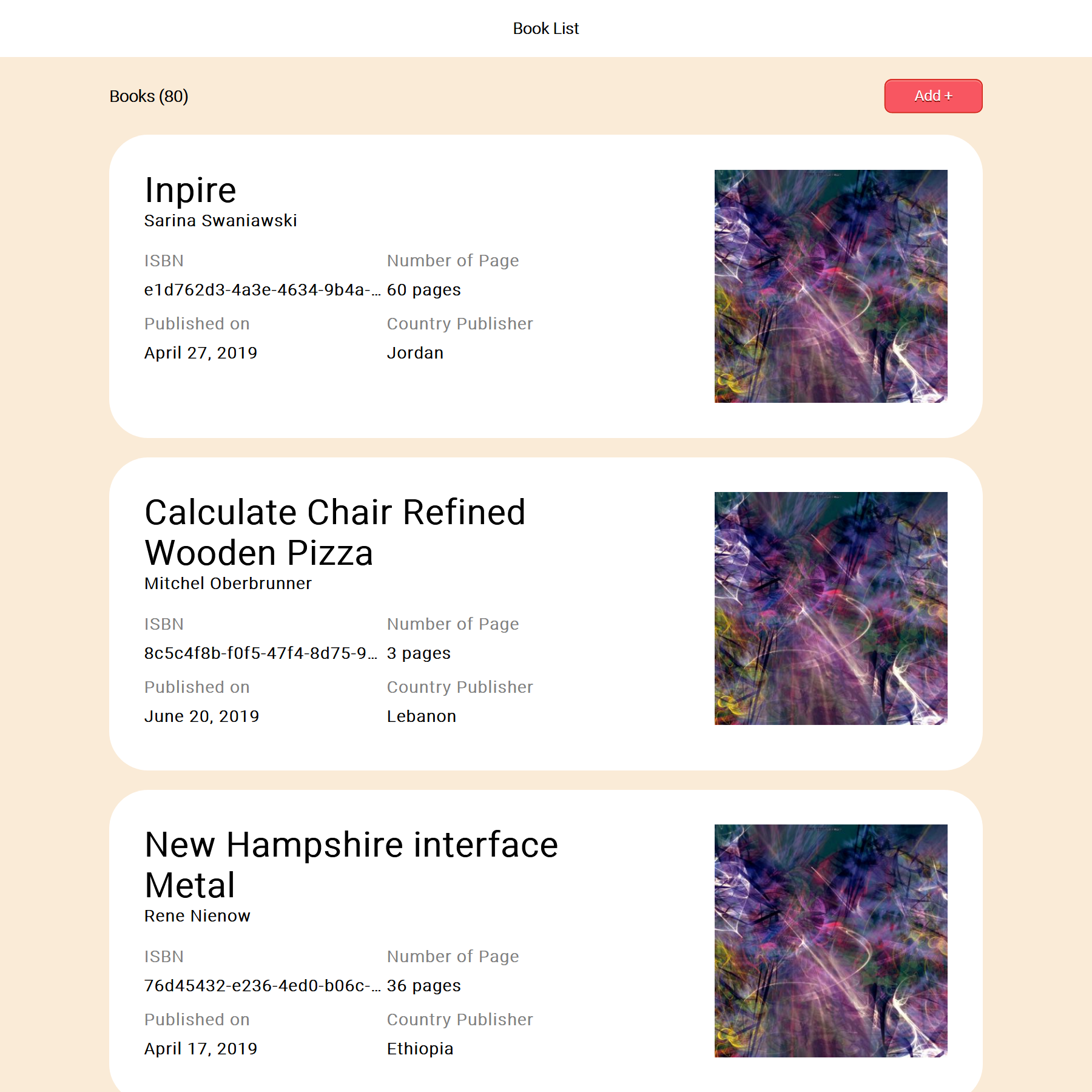 Book Dashboard
